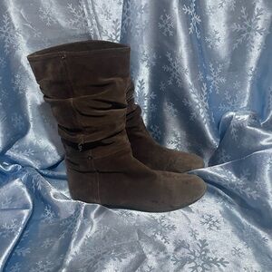 Prada Chocolate Brown Women's Winter Boots size 36.5 .
